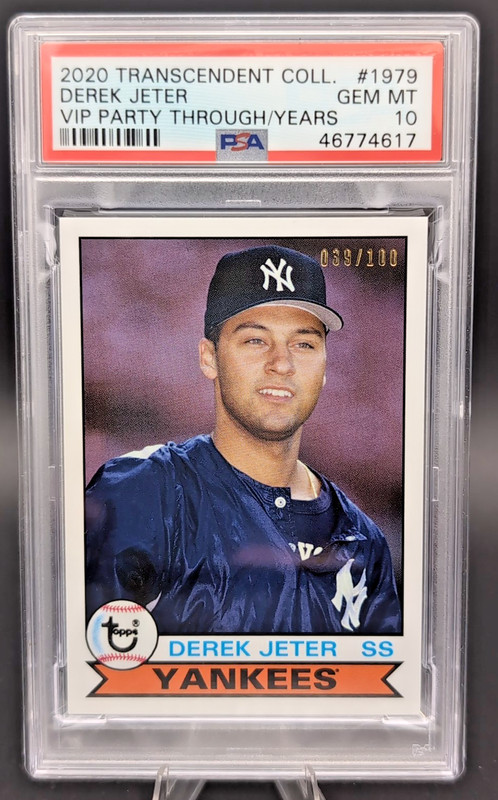 2020 Topps Transcendent VIP Derek Jeter /100 PSA 10 #1979