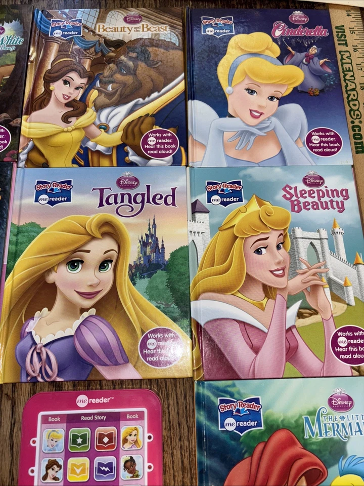 Disney Princess ME READER with 8 Books Electronic Story Reader/ Works Great! - Image 4 of 4