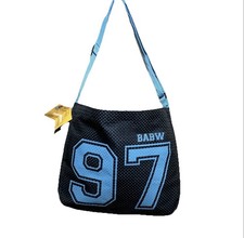 Build A Bear BABW 97 Commemorative Tote Messenger Bag Blue Black Shoulder Strap