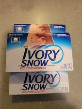 Vtg ULTRA IVORY SNOW Laundry Detergent Soap 3.3 oz Sample Size x3 USA 1993 Prop
