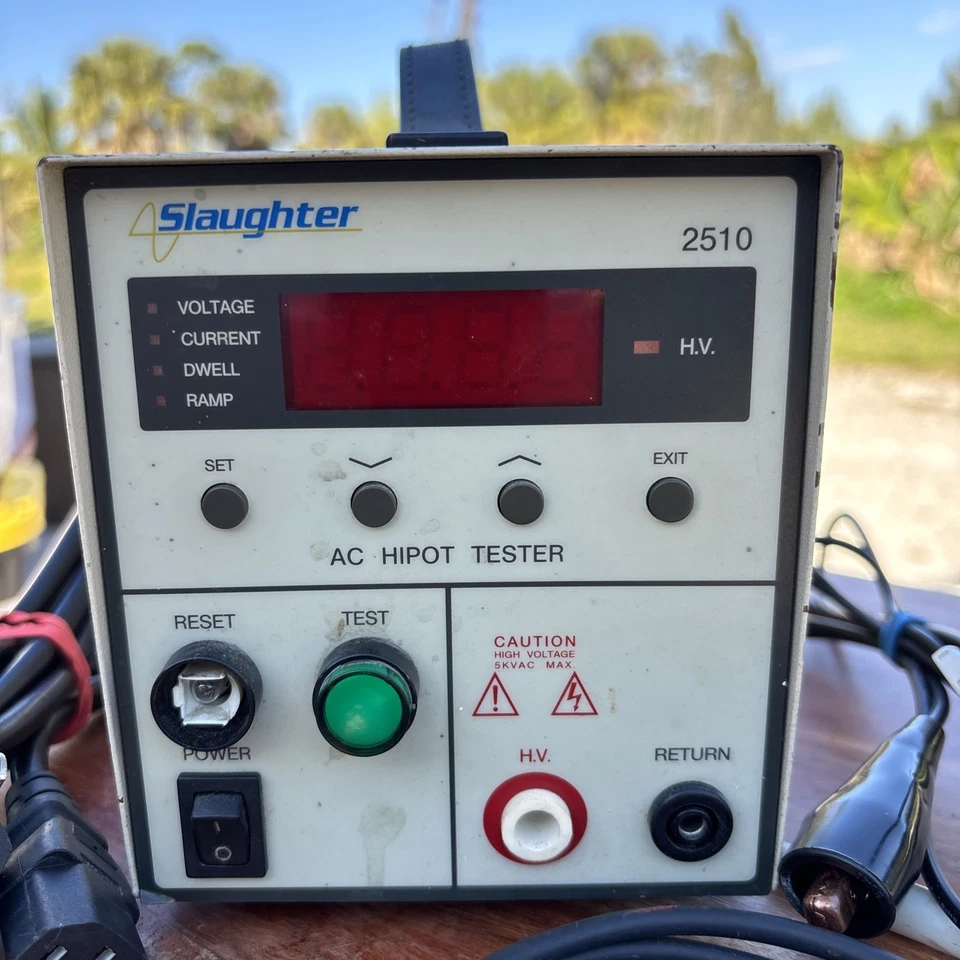 Testador de bancada SLAUGHTER 2510 AC HIPOT 2A, 115v-230v não testado veja descrição - Imagem 2 de 4