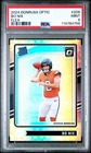 2024 Panini Donruss Optic Bo Nix Flex /149 #209 PSA 9 Rated Rookie Broncos RC