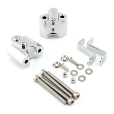 Chrome Handlebar Risers Handle Bar Lift Clamp Adapters Fit BMW R 18/ Classic