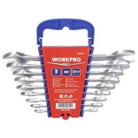 Workpro WP202505 Doppel-MaulschlüSsel-Satz 9Teilig SchlüSselweite (Metrisch) 6 -