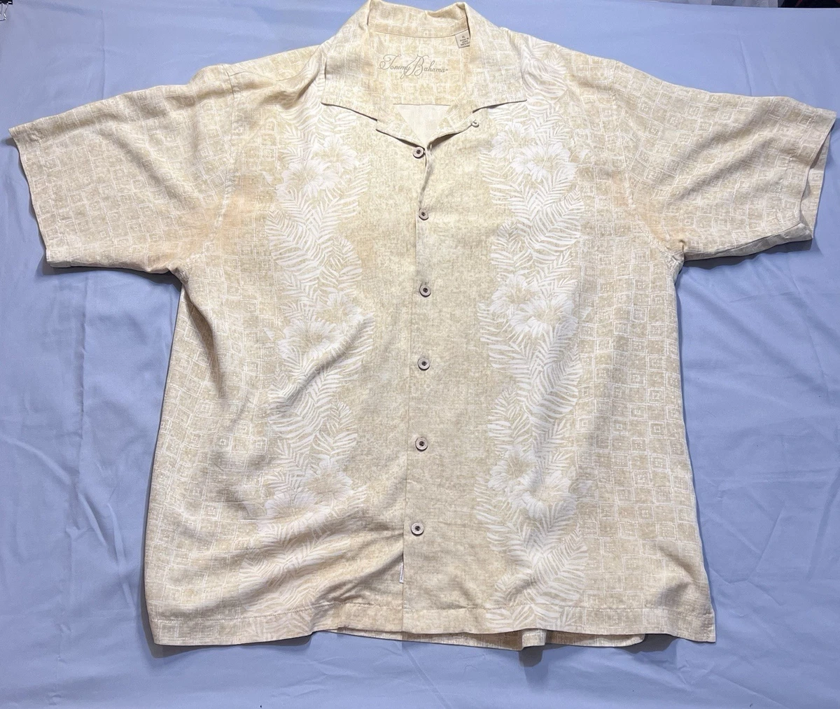 Tommy Bahama Silk Regular Size XL Casual Button-Down Shirts for 