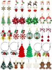 23 Pairs Christmas Earrings for Women Xmas Holiday Dangle Earrings Christmas ...