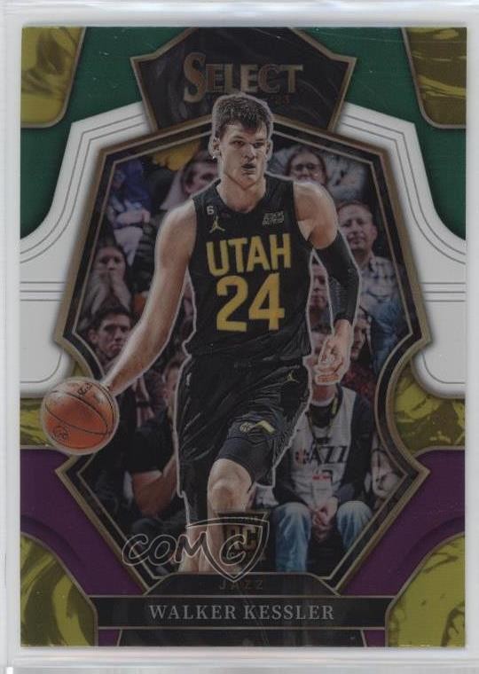 2022-23 Panini Select Premier Level Green White Purple Prizm Walker Kessler 0y59