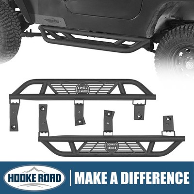 Pair Side Step Bars, 5.8'' Drop Running Boards for Jeep Wrangler YJ 1987-1995
