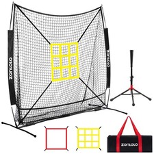6x6ft Baseball & Softball Net for Hitting,Pitching and Batting, Throwing,Base...