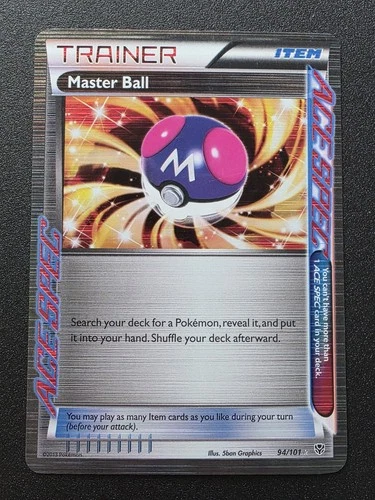 Pokémon Master Ball Ace Spec Rare Ace 94/101 Plasma Blast English – Near Mint