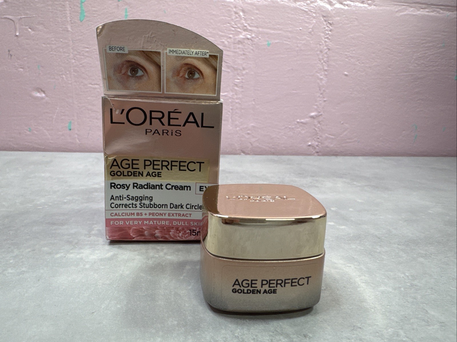 L'Oreal Age Perfect Golden Age Rosy Radiant Care - Eye -60+  - New & Unused