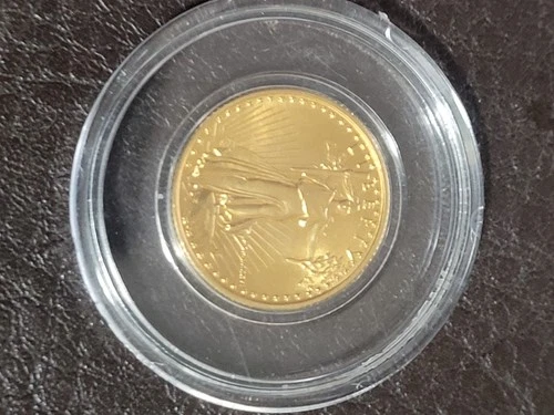 1986 1/10 OZ GOLD AMERICAN EAGLE MCMLXXXVI $5.00 GOLD COIN # 12