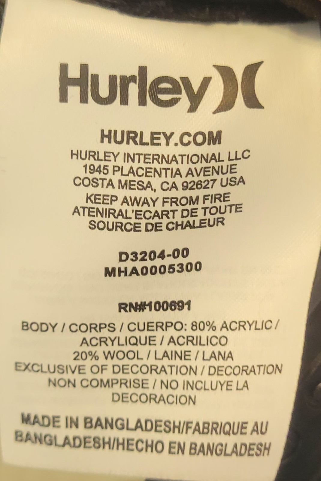 Hurley Hat Cap Snap Back Black Gray Patch Mens Wo… - image 6