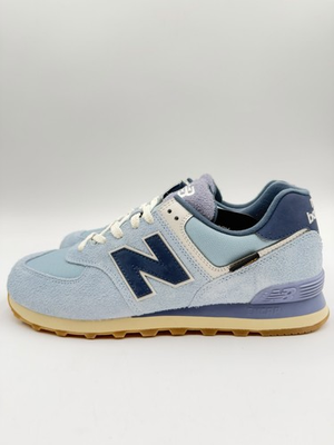 #ad #ad New Balance Men’s 574 Size 10D Blue White Suede U574NLB $62.99