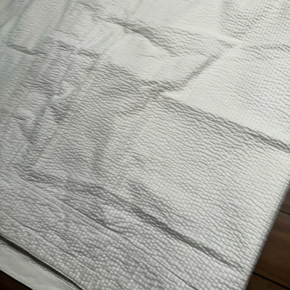 Williams Sonoma Juego de 2 fundas de almohada tamaño KING tejido gofre algodón Seersucker Foto 4 de 4