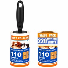 Extra Sticky Lint Roller for Pet Hair,220 Sheets,1 Handle
