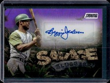 2025 Topps Stadium Club Reggie Jackson Savage Sluggers Auto Purple Foil #/25