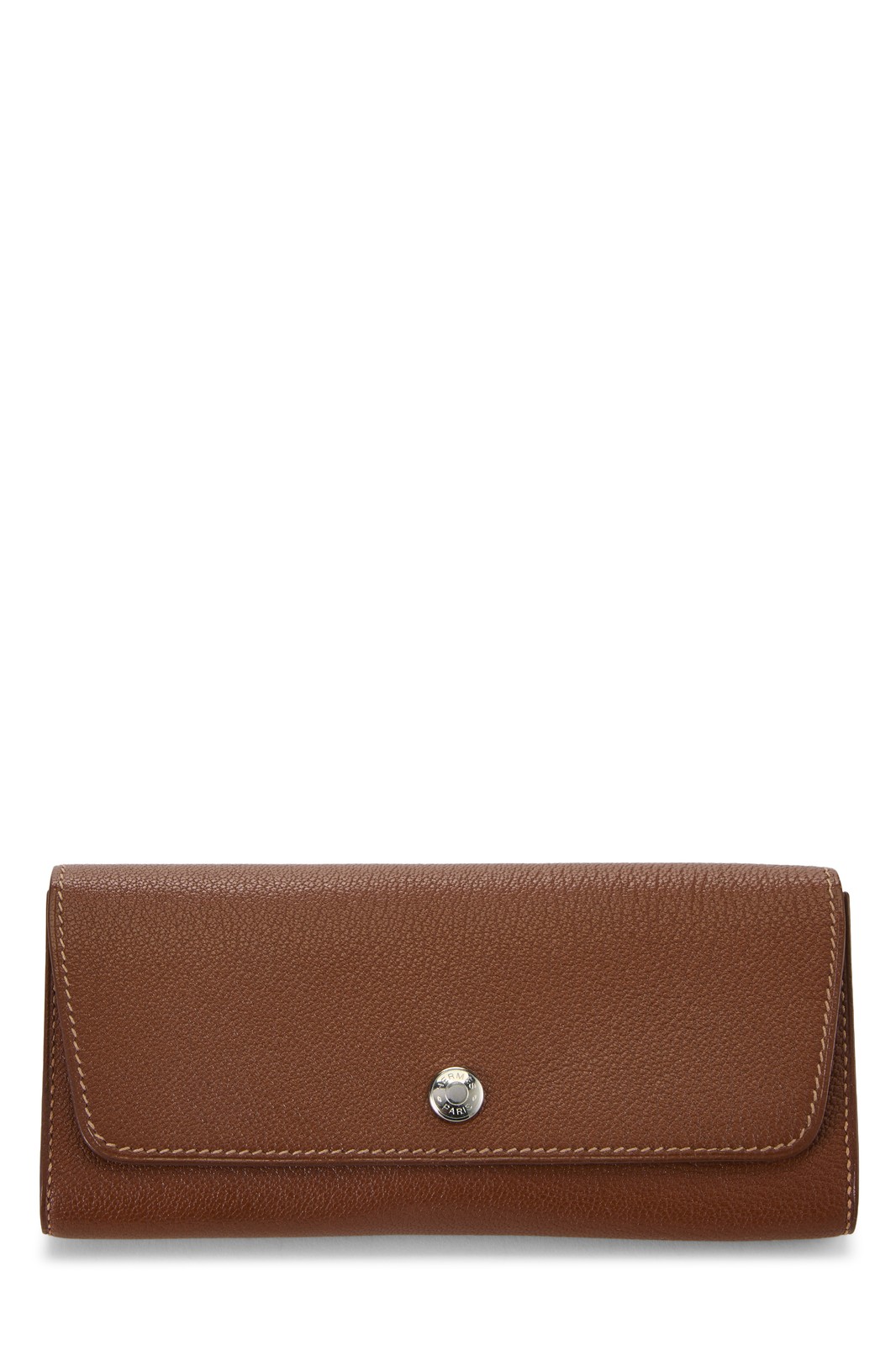 Hermès Noisette Chevre Leather Glasses Case - WGACA