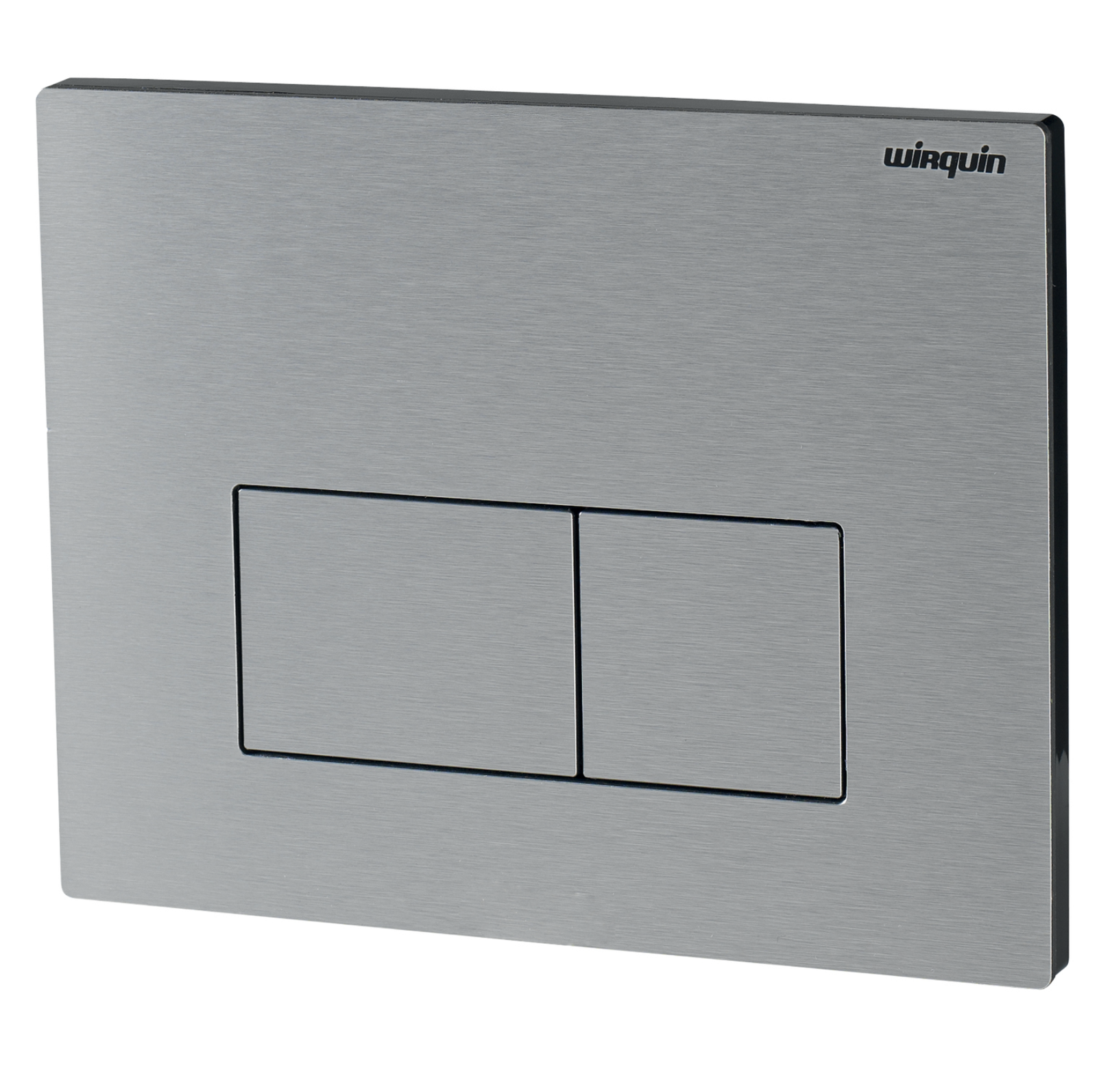 Wirquin DESIGN Dual Flush Plate – Brushed Aluminium (55720351)