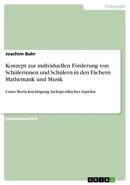 Konzept Zur Individuellen FöRderung Von SchüLerinnen Und SchüLern In Den FäChern-image