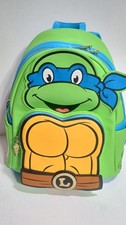 Loungefly TMNT Leonardo Mini Backpack Teenage Mutant Ninja Turtles Pizza Charm