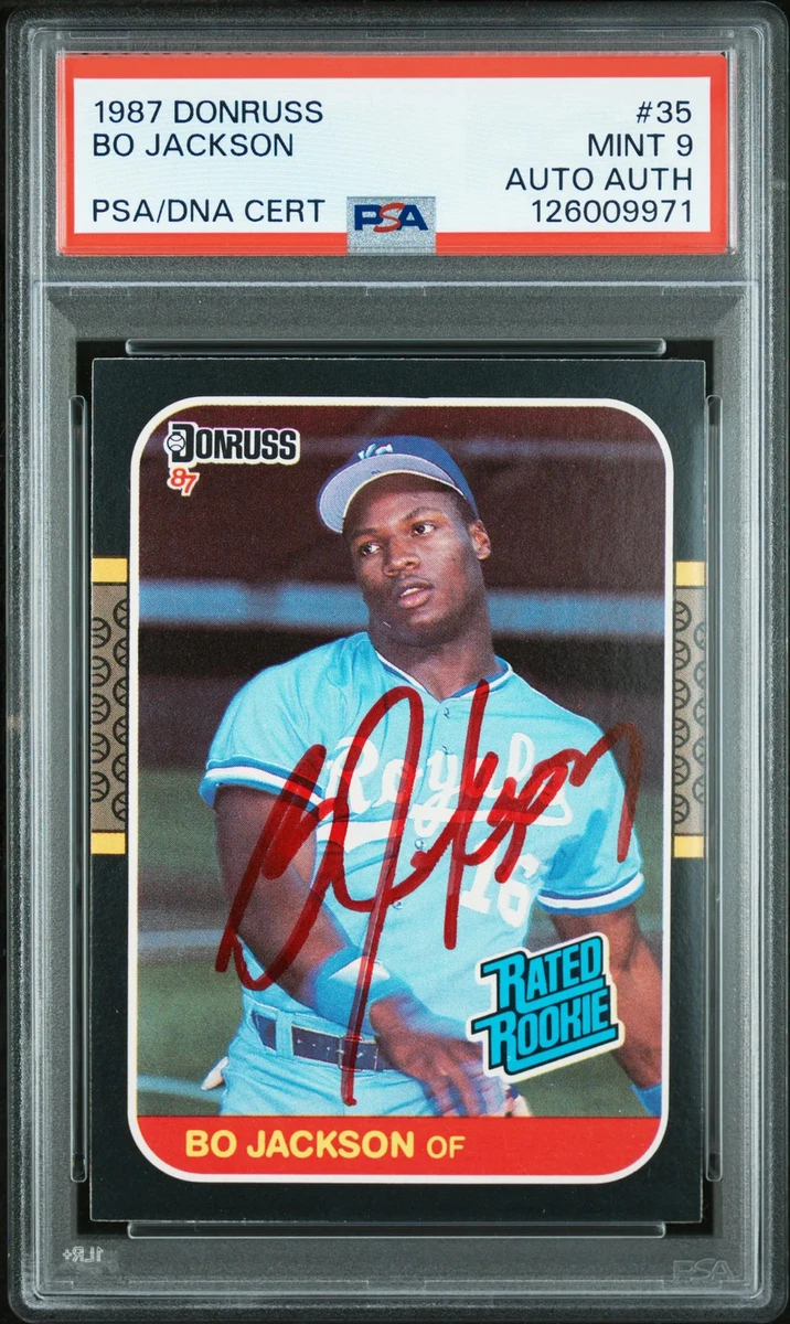 Donruss Bo Jackson Baseball 1987 Season Sports Trading Cards