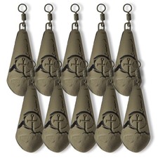 10x Saber Distance Dumpy Carp Fishing Leads Swivel Weights Tackle 2oz&ndash;4oz New