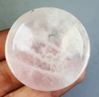 Natural Pink Rose Stone Quartz Crystal Stone Carved Bowl Reiki Healing