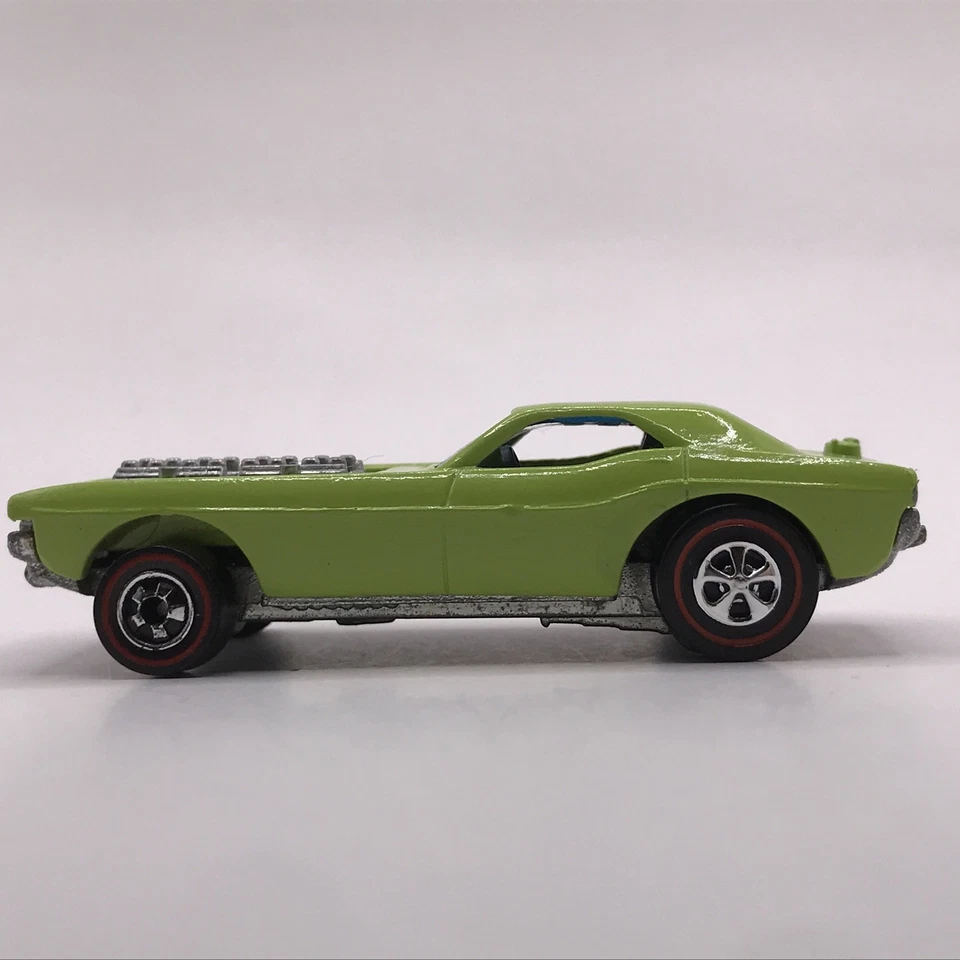 Hot Wheels Redline Show-Off 1970/73 Fluorescente Verde Lima Restaurado - Hong Kong Foto 2 de 4