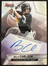 2025 Bowman's Best Billy Carlson #B25-BCA Best of Auto Refractor White Sox