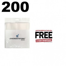 200 COS Clear Plastic OPP for 7" Vinyl 45 RPM Records Budget  1-3 DAYS