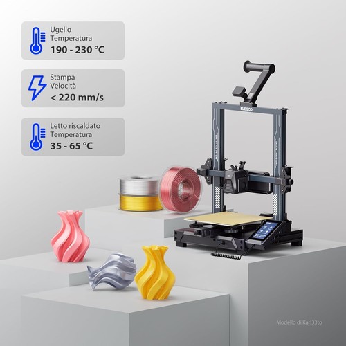ELEGOO Filamento PLA 1,75 mm Oro 1 KG Filamento per Stampante 3D Precisione - Foto 5 di 7