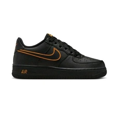 Nike Air Force 'Sundial Orange' Black Sneakers, Size 7Y BNIB  IF6158-001
