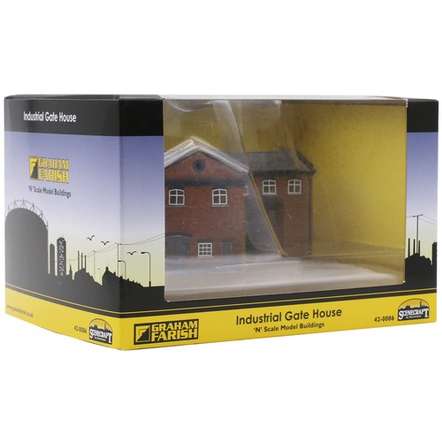 Casa puerta industrial Scenecraft Graham Farish calibre N modelo ferrocarril 42-0086 | Zustand: New