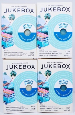 Jukebox Sky Blue Malibu Natural Bar Soap 4.5 oz Lot Of 4