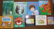 FUN LOT of 9 Children s BOARD HARDCOVER Books Baby, Toddler, Day Care