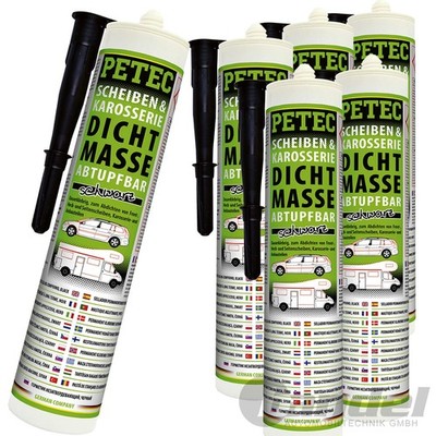 6x83300 PETEC 310ML SCHWARZ SCHEIBEN UND KAROSSERIEDICHTMASSE SCHEIBENDICHTMASSE