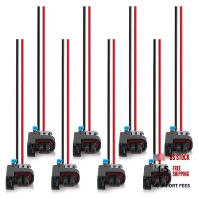  WPINJ31X8 Fuel Injector Connector Pigtail Plug Fits for Chevy Truck LS, (8 