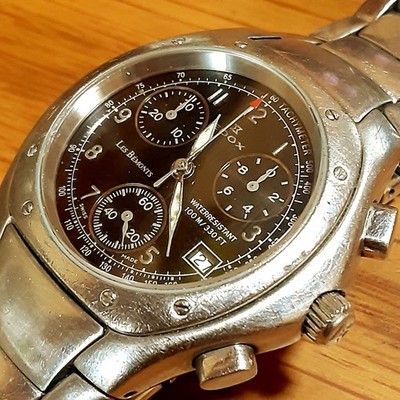 Edox Le Bemon Analog Quartz Men Levemont Chronograph Date Black Dial Men'S Watch