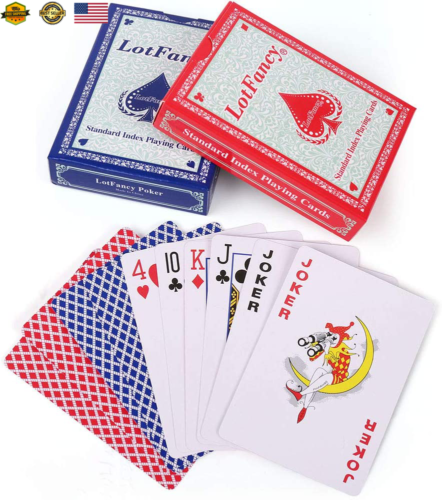 Publication pocket creative Lotfancy Playing Cards, 2 Decks of Cards (Blue and Red), Poker Size  Standard Ind | eBay