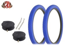 ALTA BICYCLE WIRE BEAD TIRE 24 x 2.125 BLUE HEAVY DUTY DIAMOND W/HEAVYDUTY TUBES
