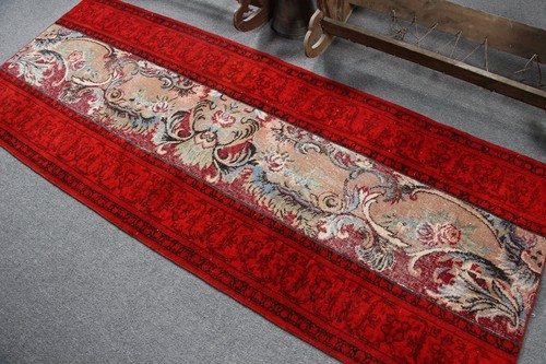 Wool Rug, Vintage Rugs, Turkish Rug, Oushak Rug, 2.9x7.3 ft Runner Rugs - Picture 4 of 6