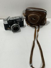 Olympus Auto-Eye Rangefinder with 45mm F2.8 Lens Camera With Leather Brown Case