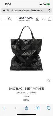 Black Bao Bao Issey Miyake Lucent Tote Bag | eBay
