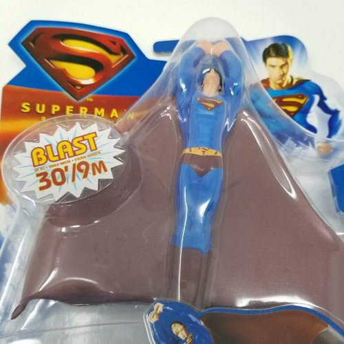 New NOS 2006 Mattel Superman Returns Sky Strike Blast Superman Action Figure - Bild 5 von 10