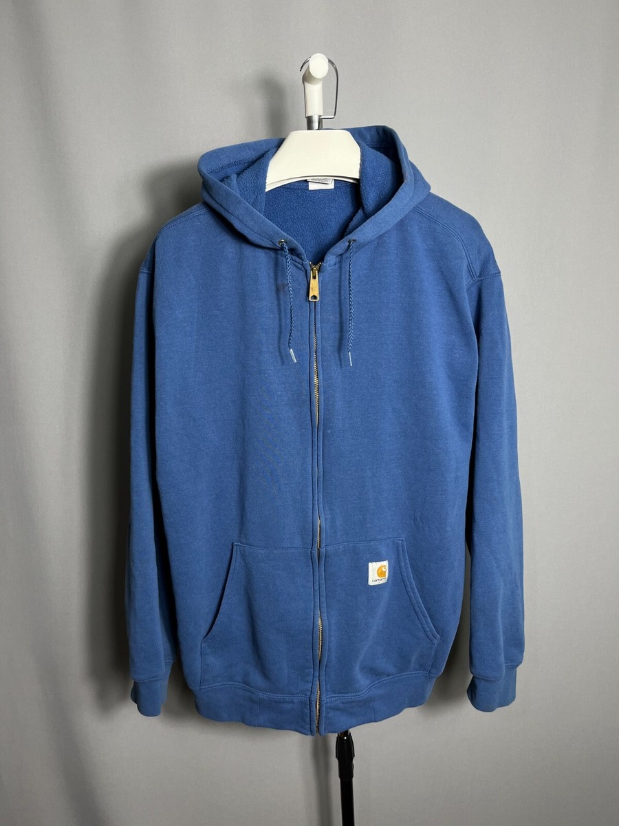 Carhartt K122 Blue Mexico Midweight Hooded Full Zip Sweatshirt
