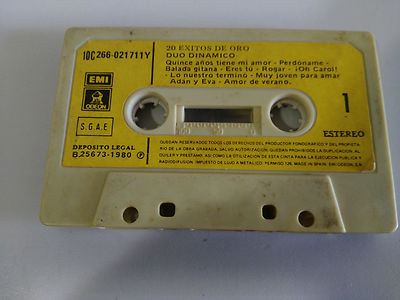 El Duo Dinamico 20 exitos de Gold - Tape Emi 1980 sin Box