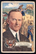 1952 Bowman U.S. Presidents (R701-17) #32 Calvin Coolidge