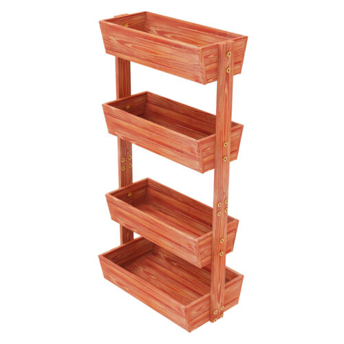 Vertical Garden Planter 4 Tier Planter Box for Outdoor Flowers Vegetable Herbs - Picture 9 of 16