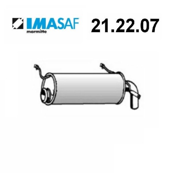 Heck- SchalldäMpfer CitroëN ZX Imasaf FüR 96041796-image